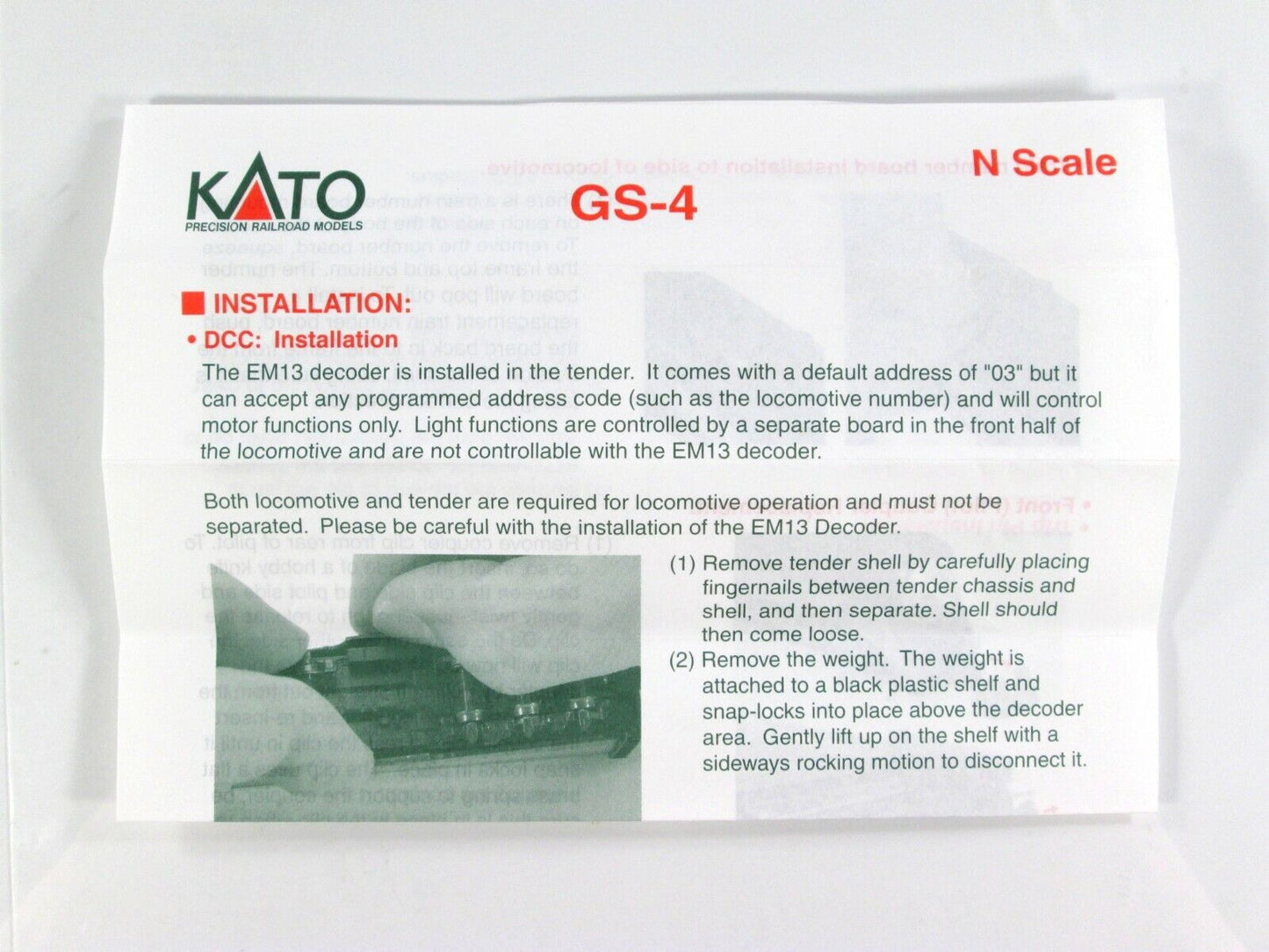 N Scale SOUTHERN PACIFIC DAYLIGHT 4-8-4 GS-4 Locomotive - Kato 126-0301, DCC Rdy