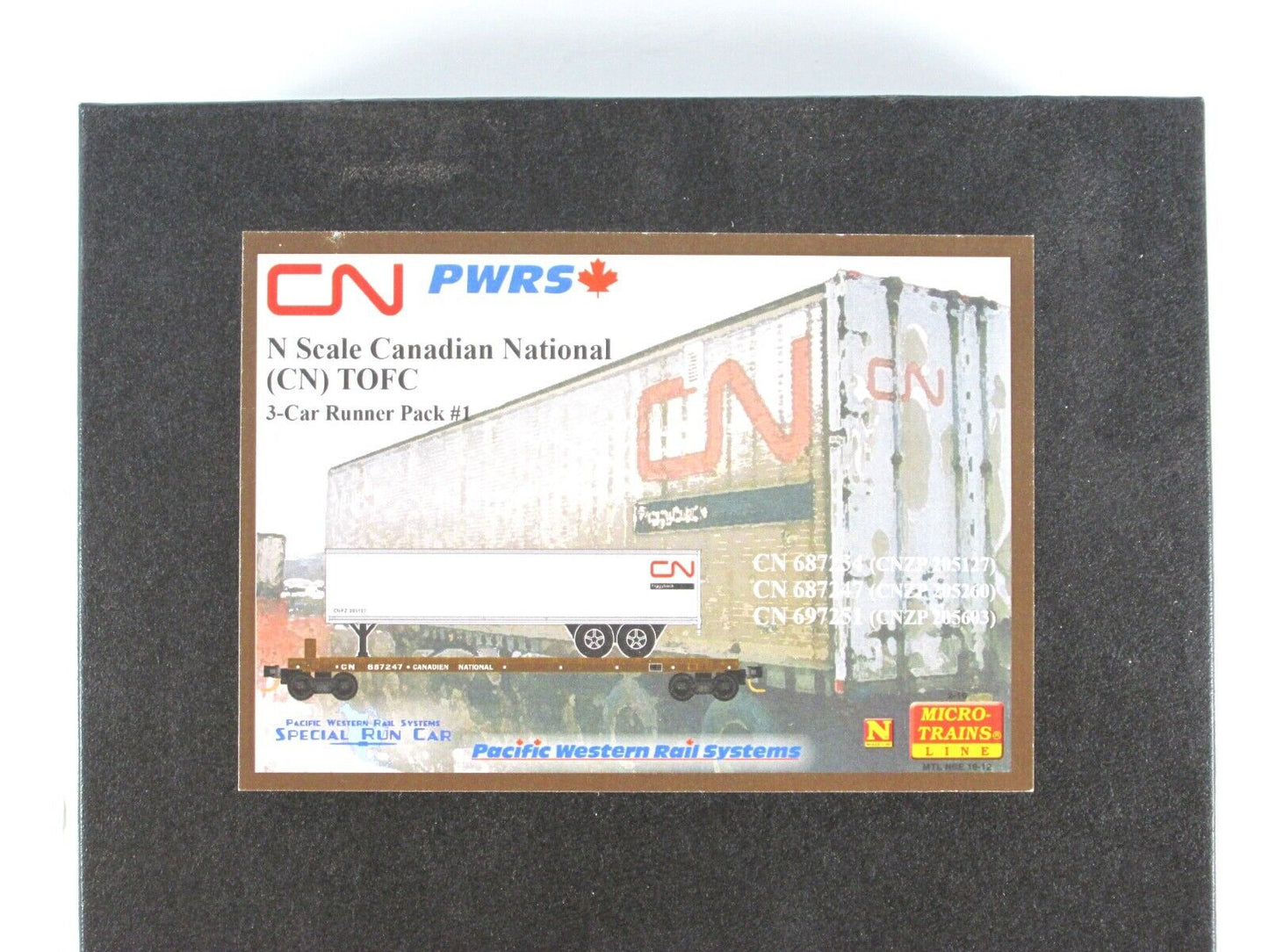 N Scale **CANADIAN NATIONAL** TOFC 3-Pack Set - Micro Trains, PWRS Special *RARE