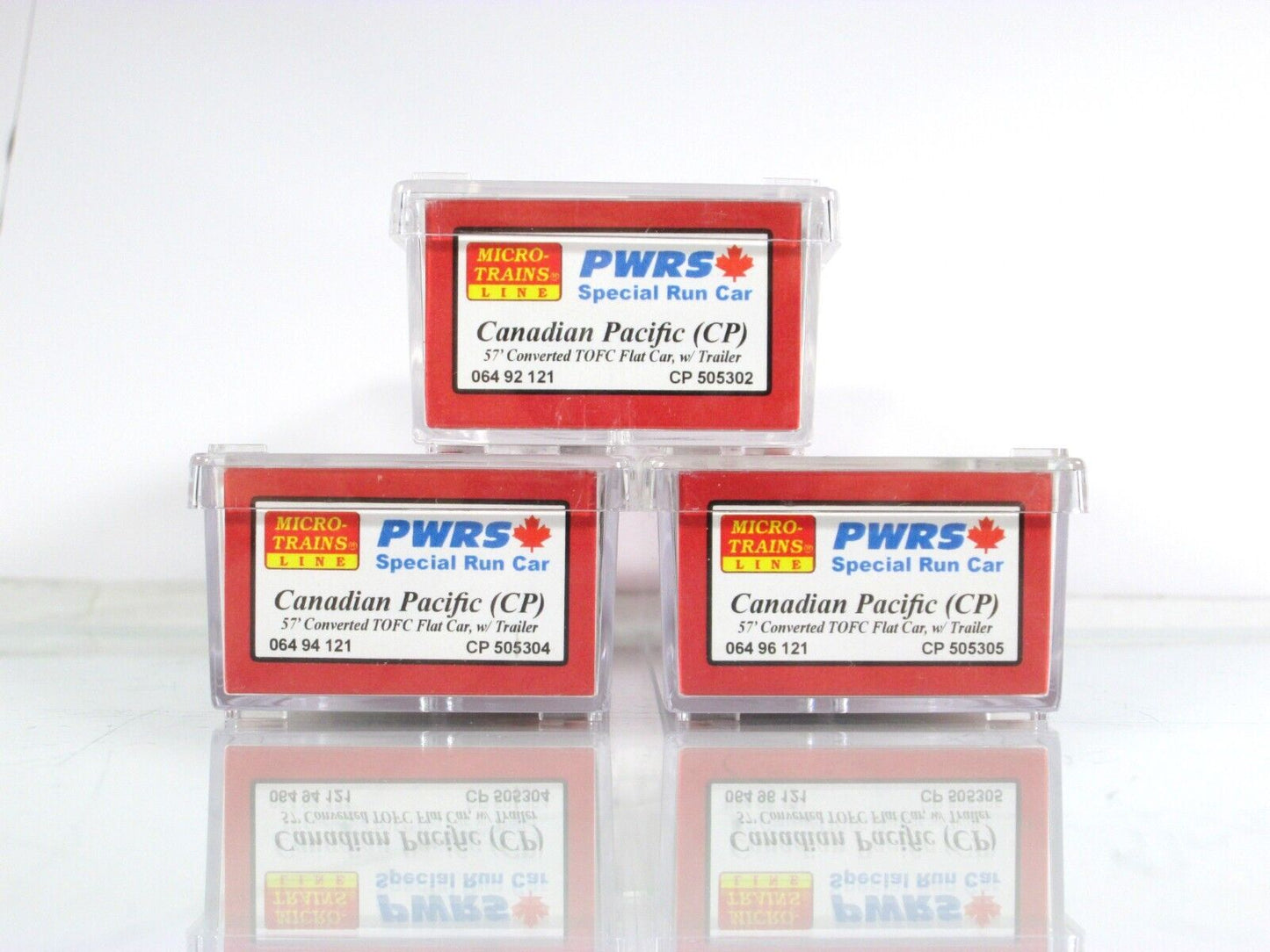 N Scale **CP RAIL / CANADIAN TIRE** TOFC 3-Set -Micro Trains, PWRS Special *RARE