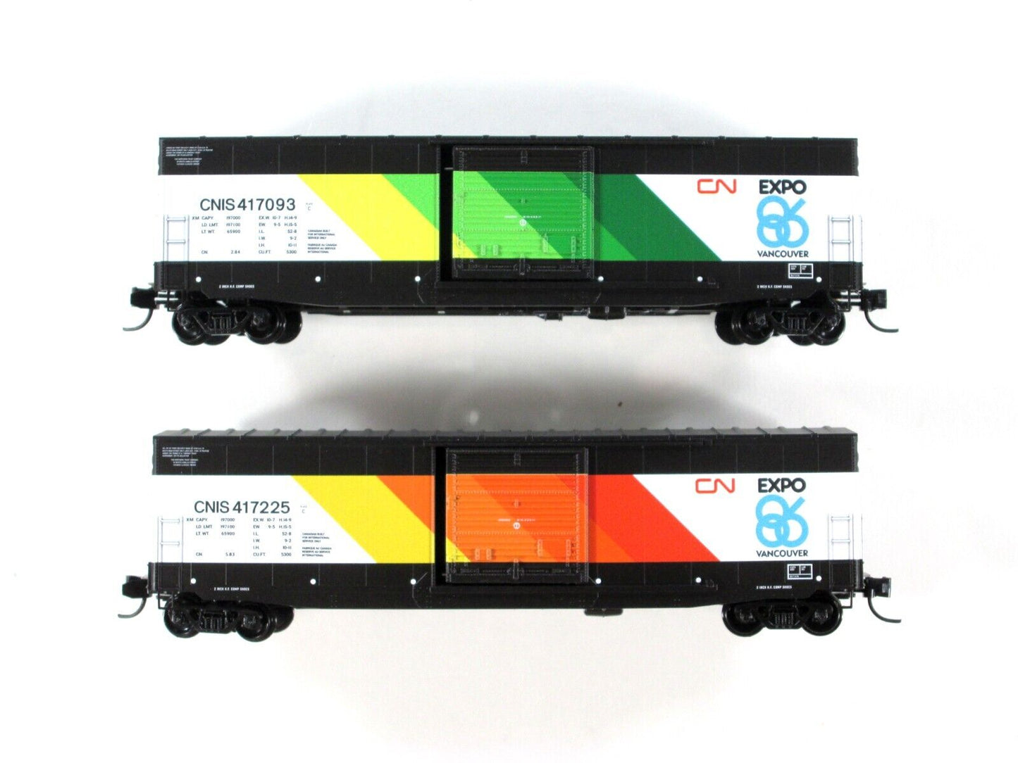 N Scale **CANADIAN NATIONAL** EXPO '86 Box Car 2-Set -Micro Trains Special *RARE