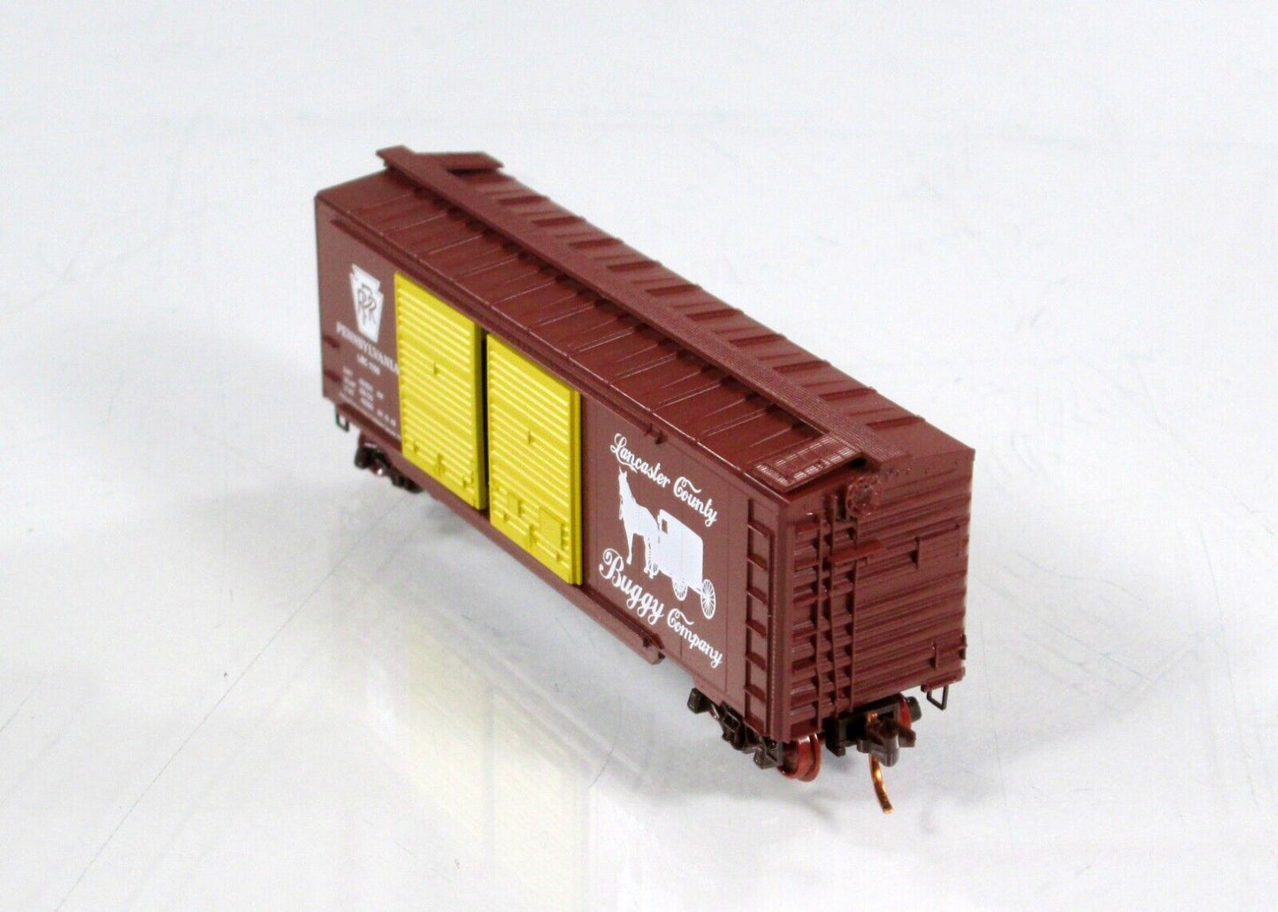 N Scale ***LANCASTER COUNTY BUGGY Co*** Box Car - Micro Trains Special **RARE**