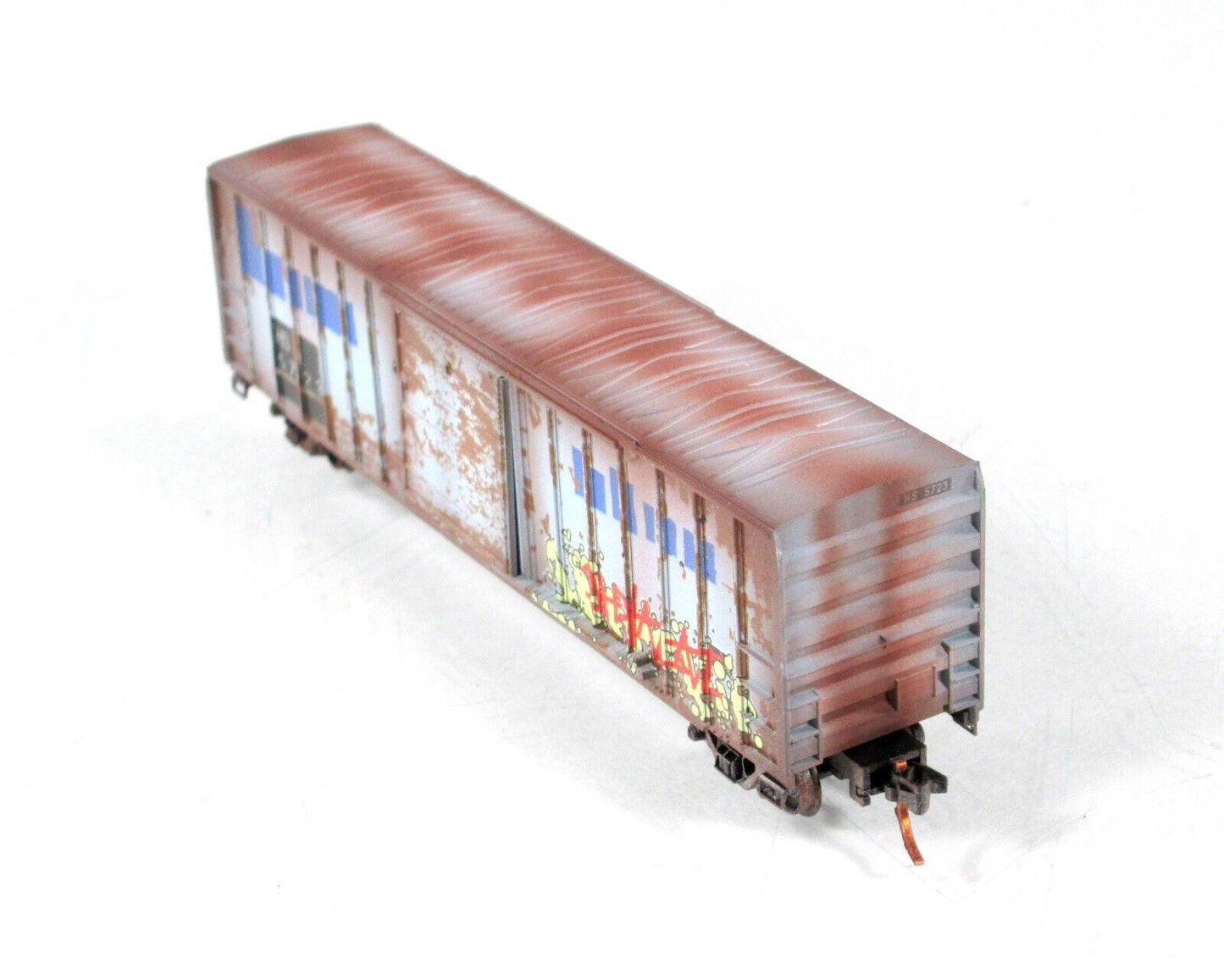 N Scale *ROCK ISLAND* Weathered Graffiti Box Car HS #5723 -Micro Trains 02552019