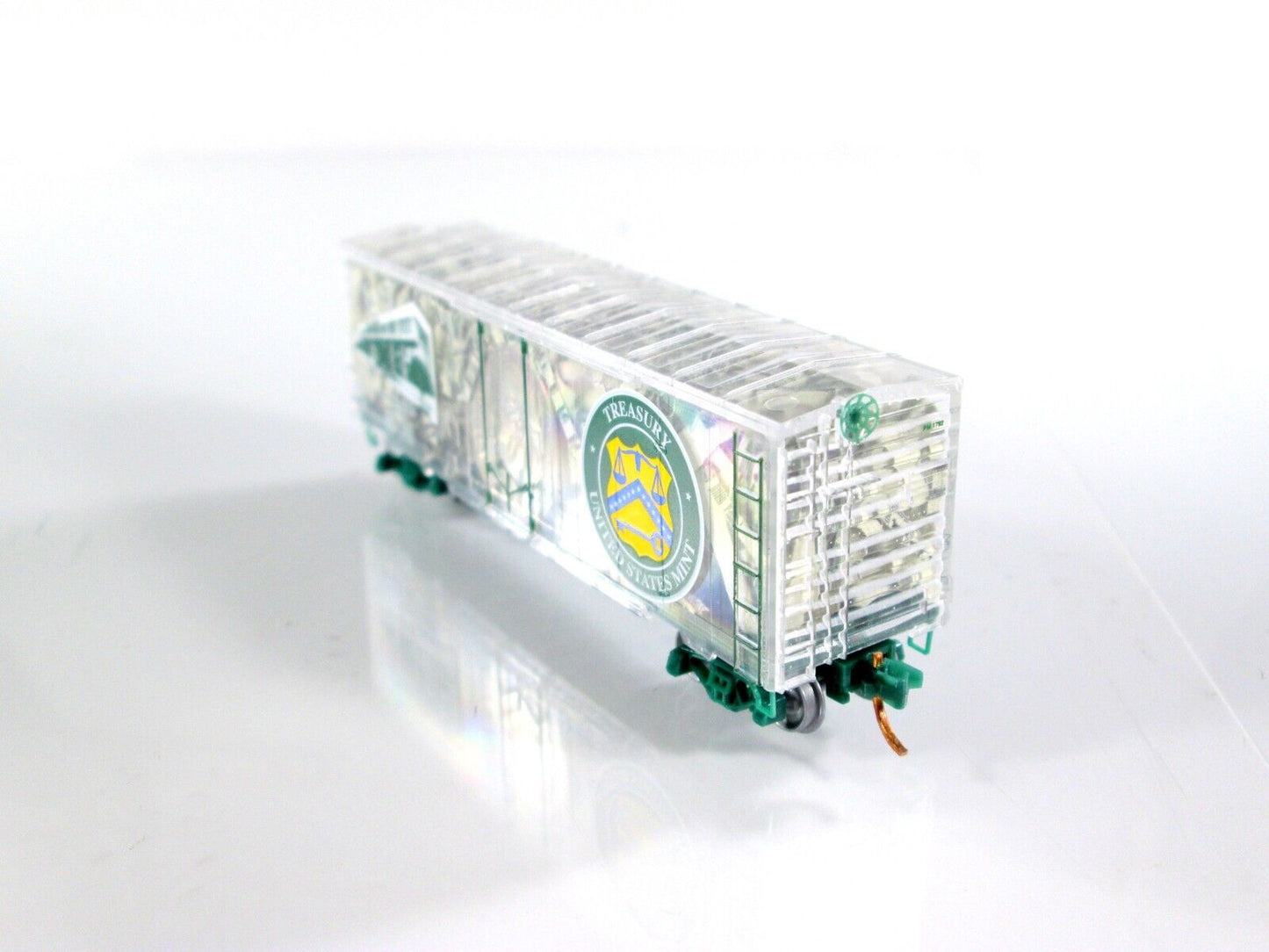 N Scale PHILADELPHIA MINT Transparent Box Car --- Micro Trains / NSE Special Run