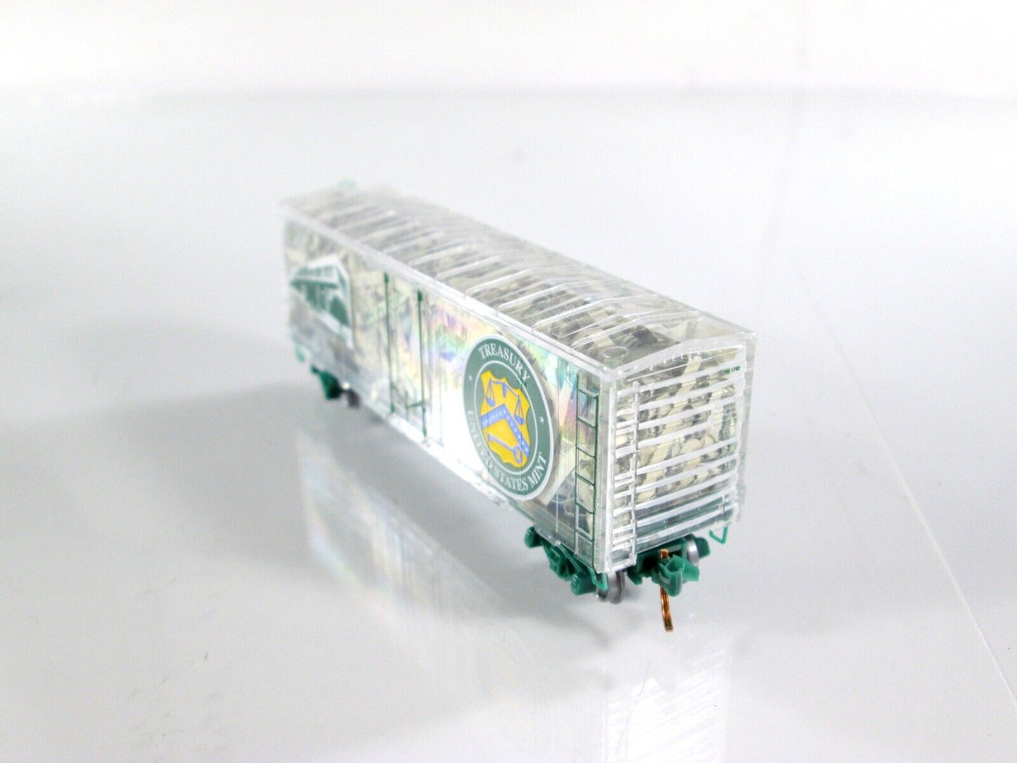 N Scale PHILADELPHIA MINT Transparent Box Car --- Micro Trains / NSE Special Run
