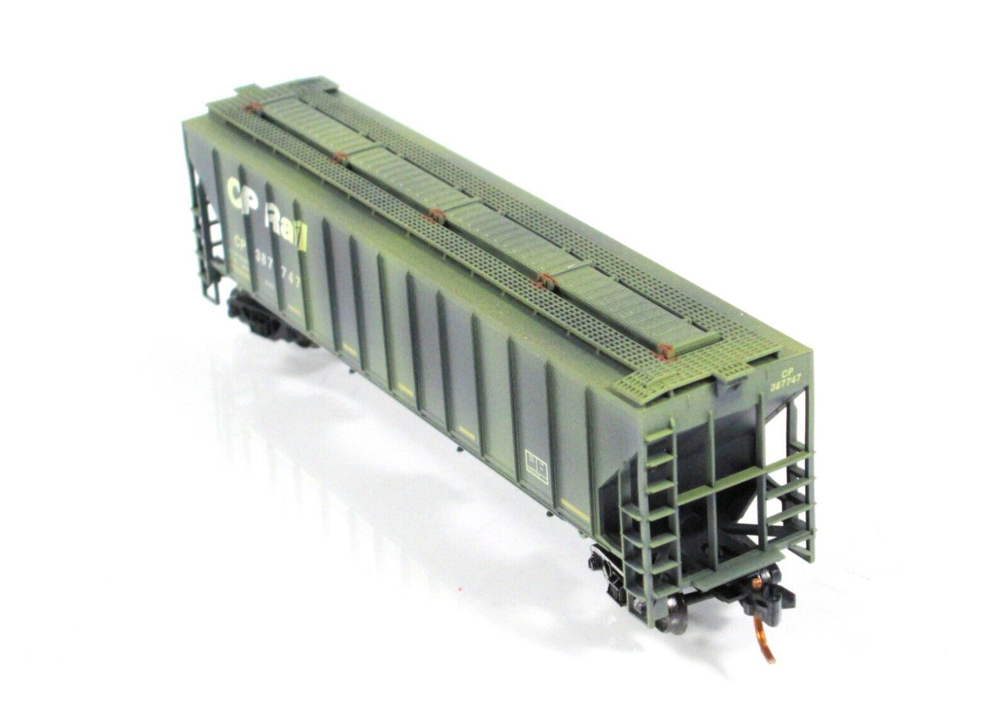 N Scale **CP RAIL** Weathered & Graffiti Hopper #387747 -- Micro Trains 09644060