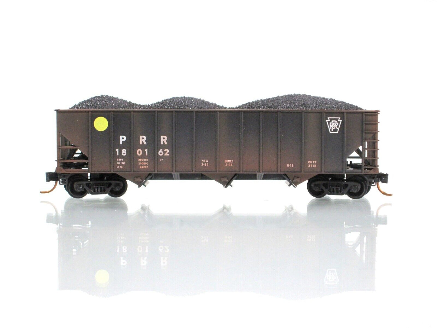 N Scale ***PENNSYLVANIA*** Weathered Coal Hopper #180162 - Micro Trains 10844040