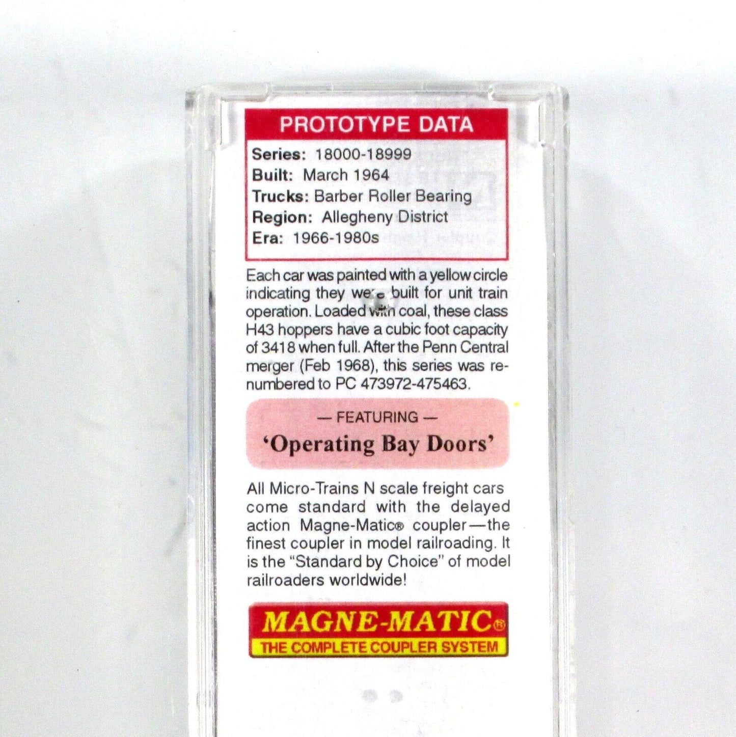 N Scale ***PENNSYLVANIA*** Weathered Coal Hopper #180162 - Micro Trains 10844040