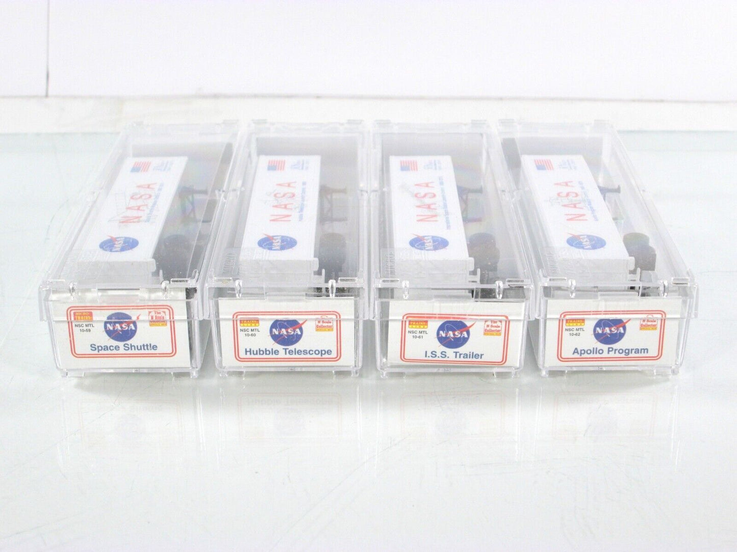 N Scale ***NASA*** 50-Years Space Center Trailer 4-Pack - Micro Trains Special
