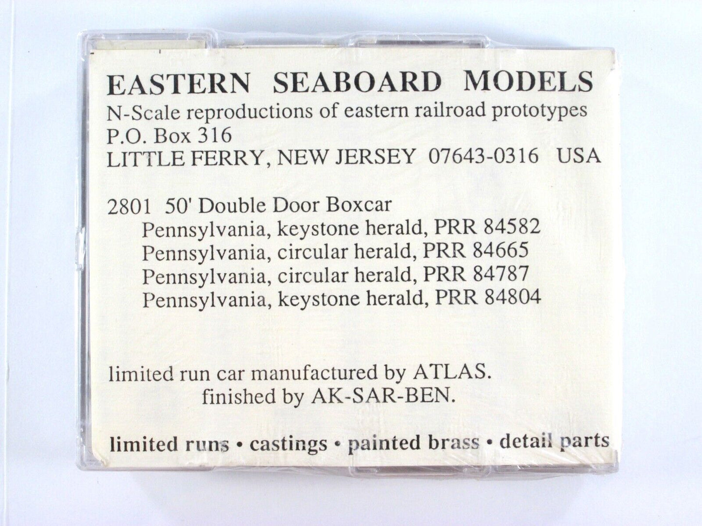 N Scale ***PENNSYLVANIA*** Box Car 4-Pack - Atlas, AK-SAR-BEN Special Run **RARE