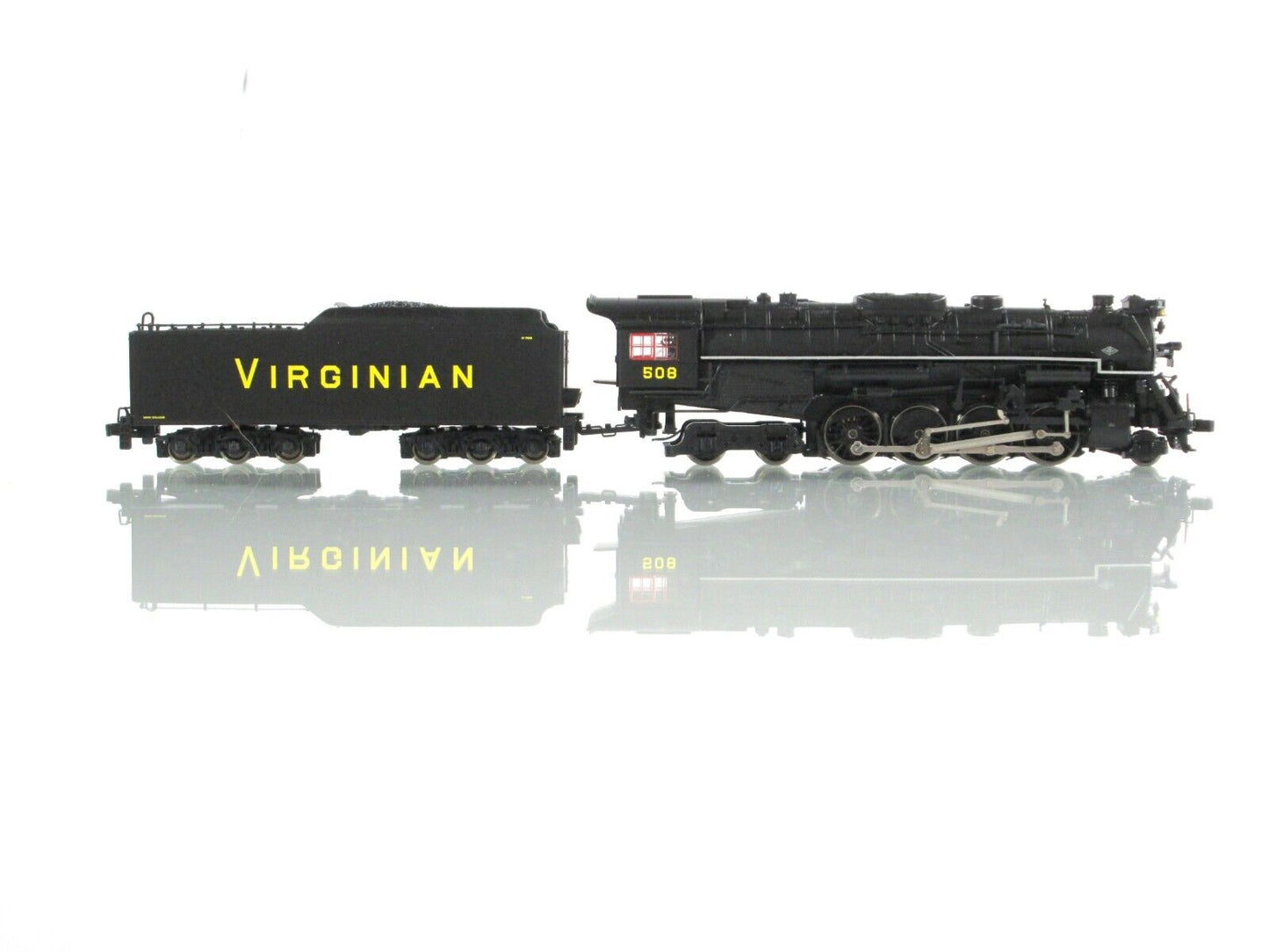 N Scale ***VIRGINIAN*** 2-8-4 Berkshire Steam Locomotive #508 --- Life-Like 7878
