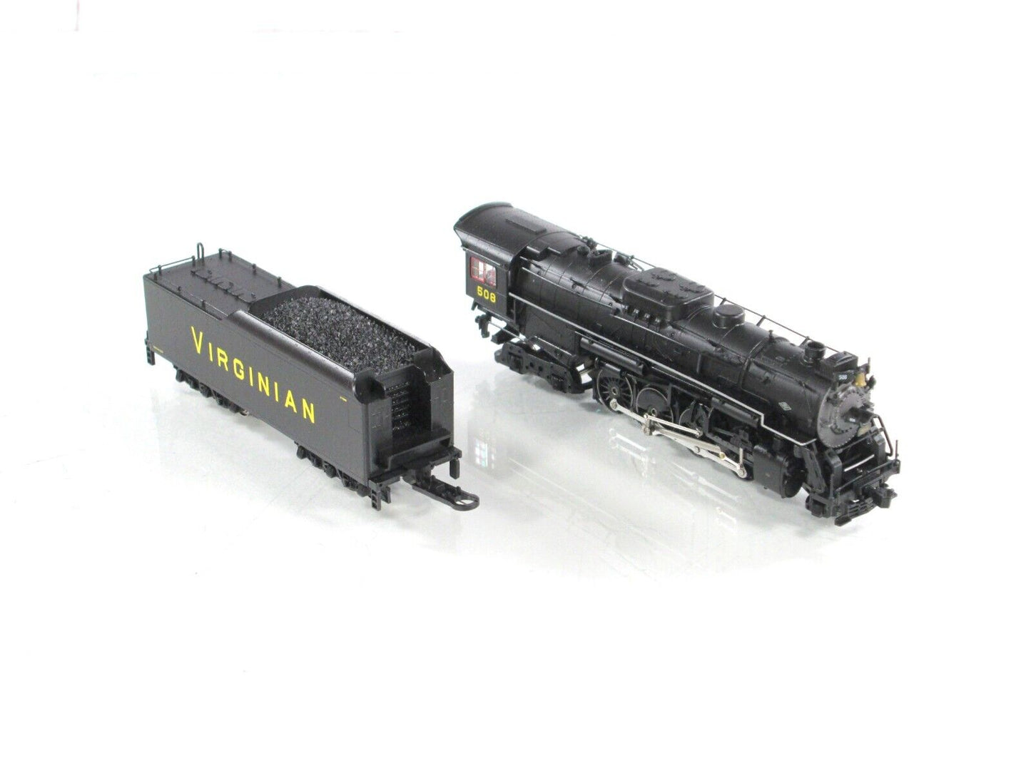 N Scale ***VIRGINIAN*** 2-8-4 Berkshire Steam Locomotive #508 --- Life-Like 7878