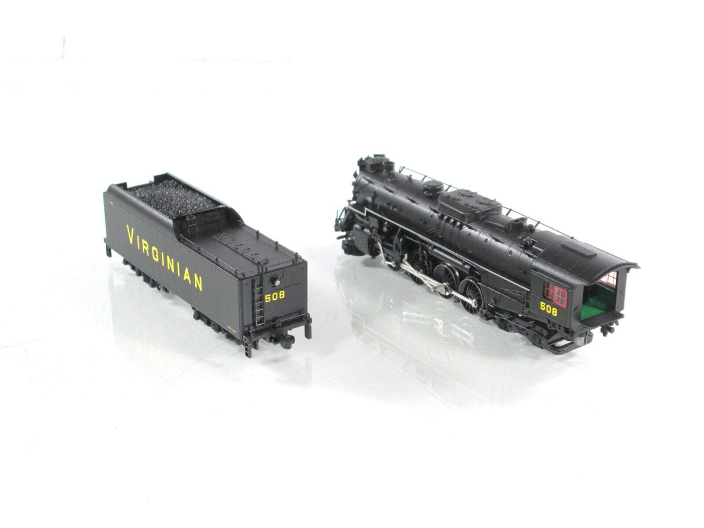 N Scale ***VIRGINIAN*** 2-8-4 Berkshire Steam Locomotive #508 --- Life-Like 7878