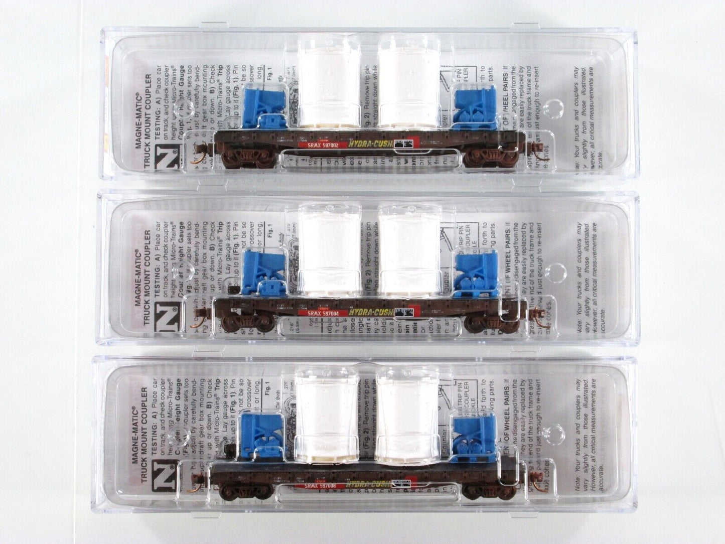 N Scale **TITAN ROCKET BOOSTER** Weathered Flat Car 3-Set -Micro Trains 99301680