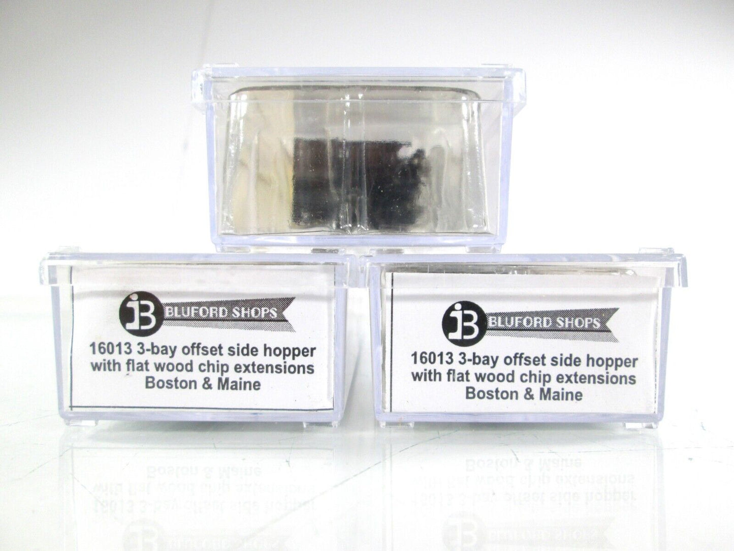 N Scale **BOSTON & MAINE** Woodchip Hopper 3-Pack #7505,7511,7517 -Bluford 16013