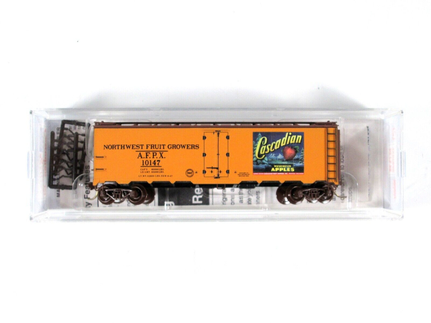 N Scale **CASCADIAN APPLES** Reefer #01, AFPX #10147 -Micro Trains, Lowell Smith