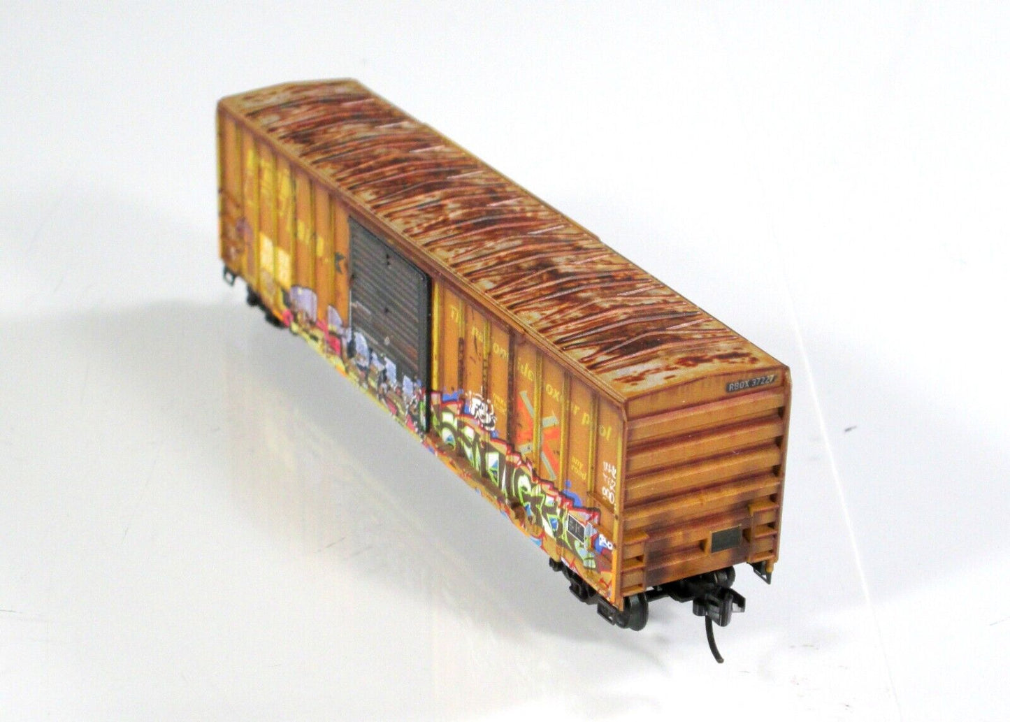 N Scale RAILBOX  *Science Fiction Day**  GRAFFITI Box Car -Micro Trains 02544019