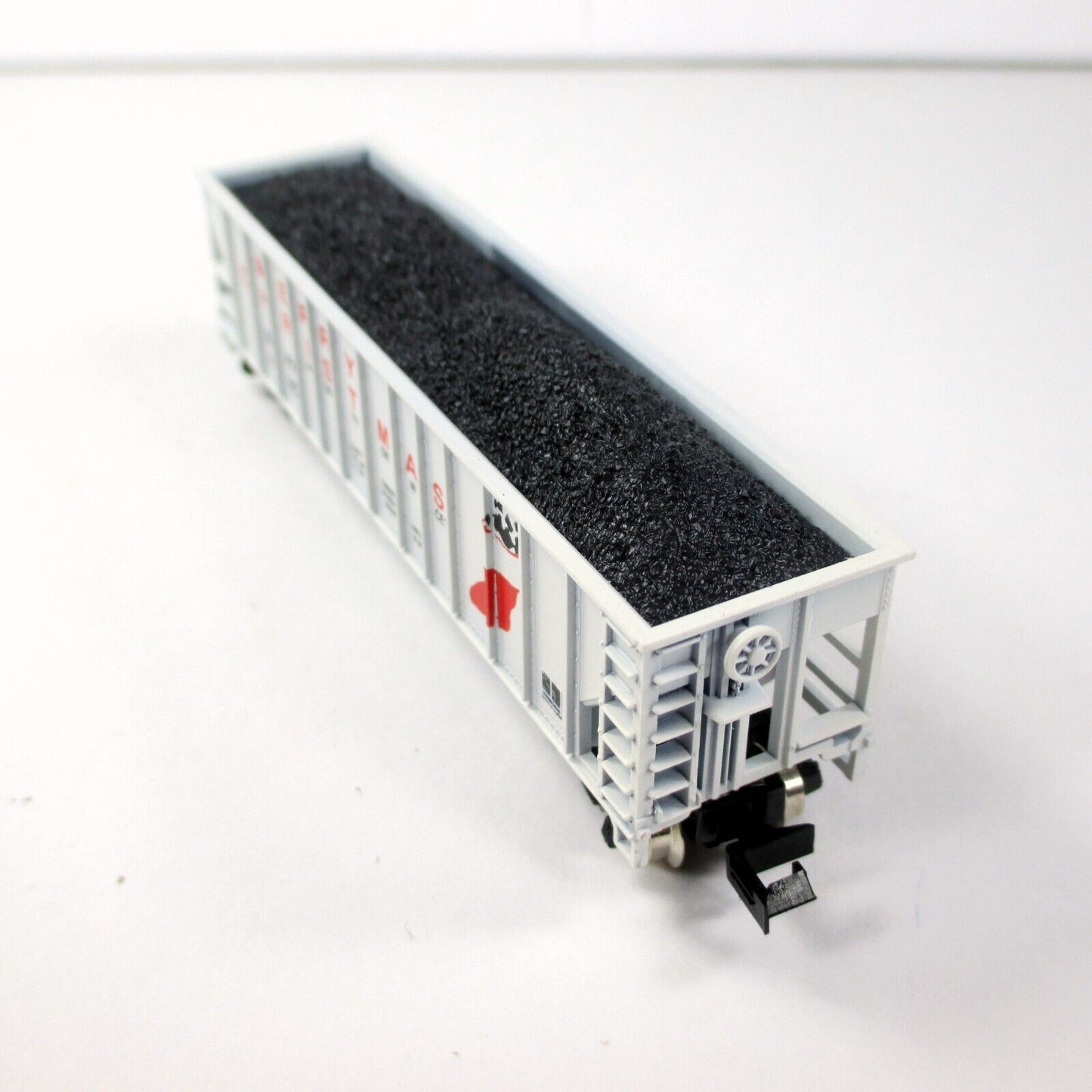 N Scale MERRY CHRISTMAS 3-Bay Coal Hopper - SNPX 1990 - Atlas / Squeak N **RARE*