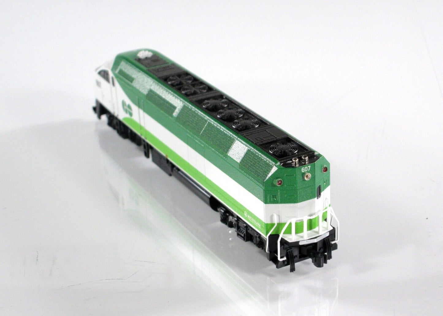 N Scale **GO TRANSIT** MPI MP40H #607 - Kato 176-6125-KB1 *KOBO Custom*, DCC Rdy
