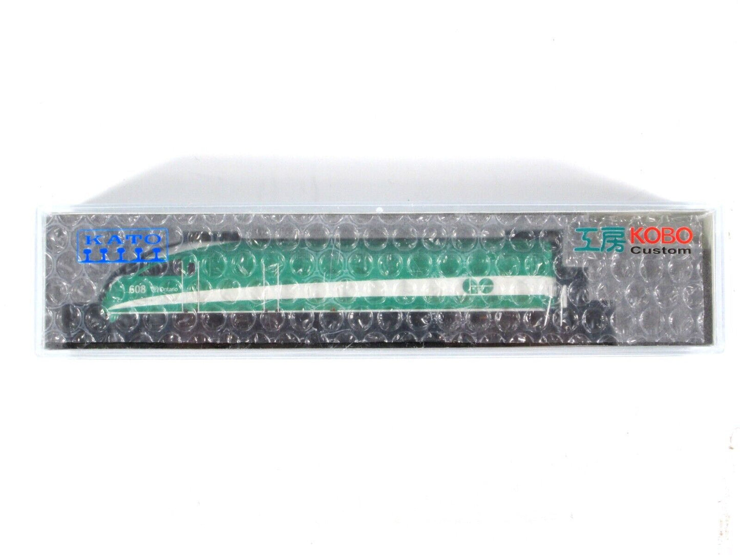 N Scale **GO TRANSIT** MPI MP40H #608 - Kato 176-6125-KB2 *KOBO Custom*, DCC Rdy