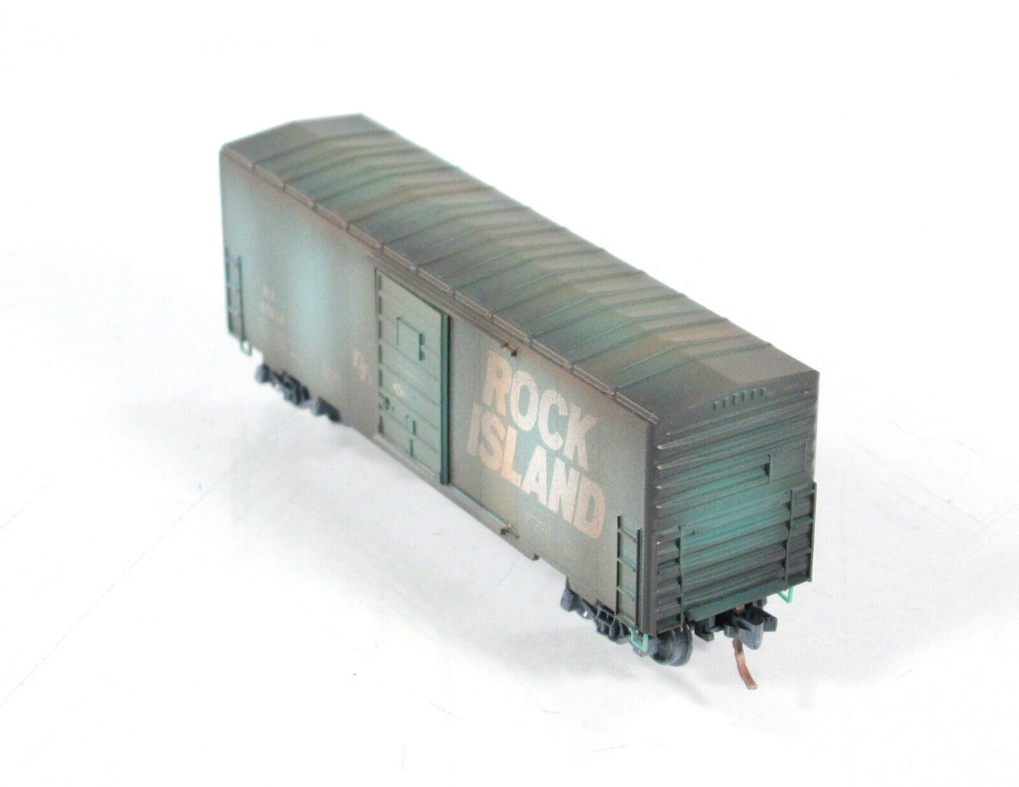 N Scale ***ROCK ISLAND*** Weathered 40' Box Car #47414 --- Micro Trains 02444270