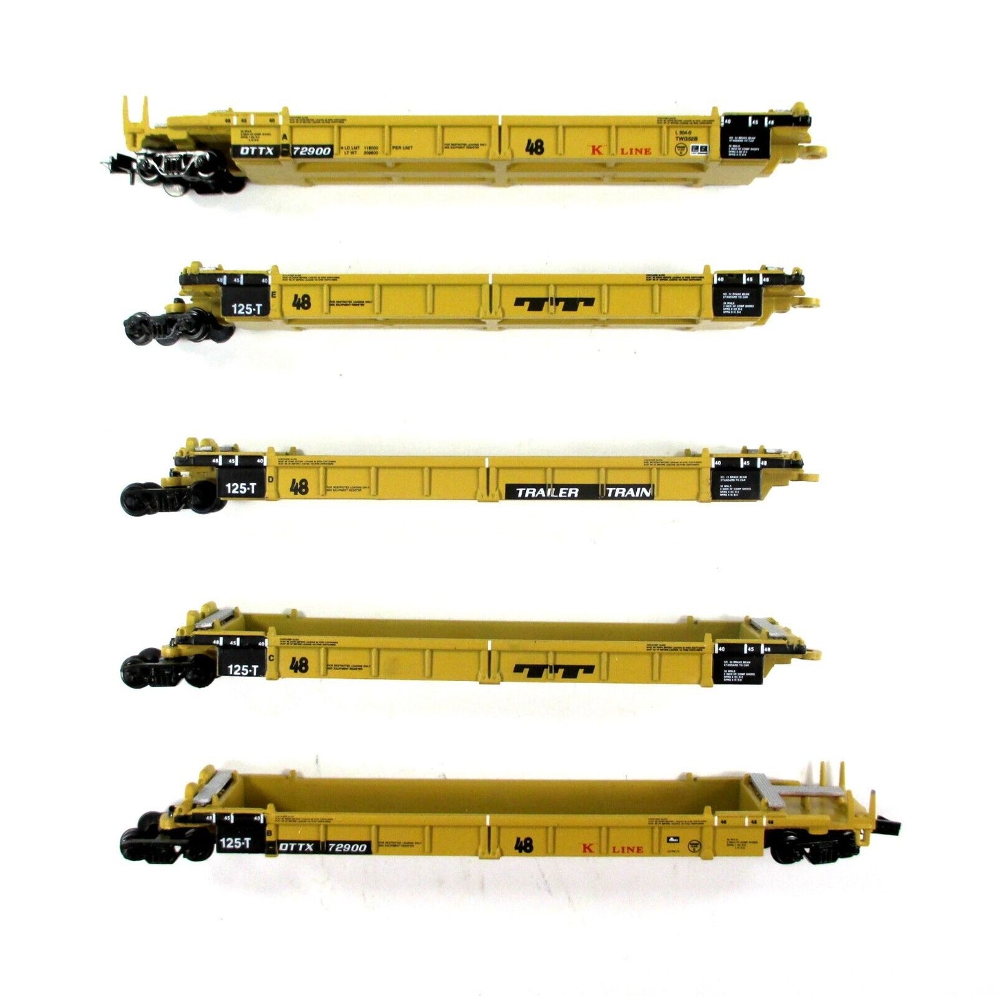 N SCALE *TTX K LINE* Thrall 5-Unit Articulated Well Car 72900 -Walthers 932-8105