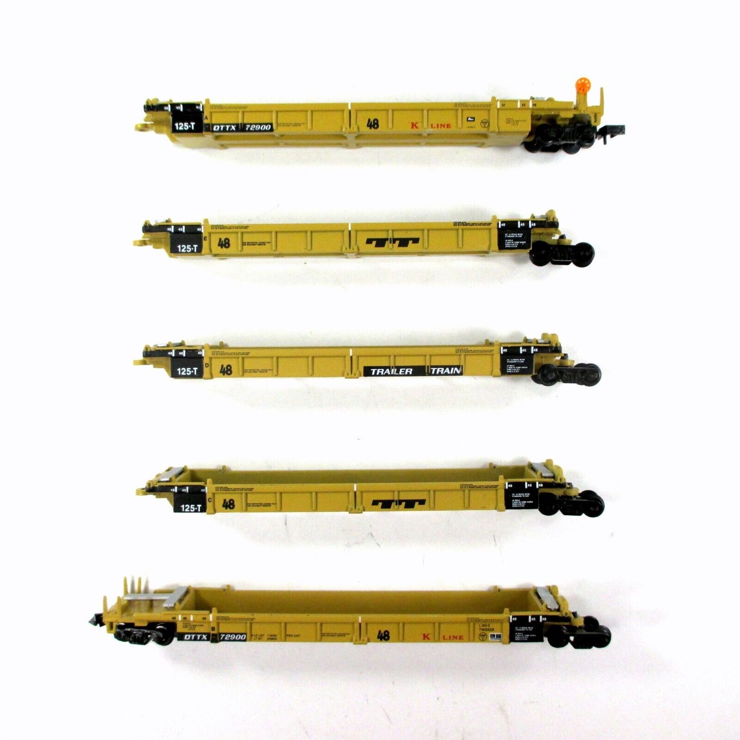 N SCALE *TTX K LINE* Thrall 5-Unit Articulated Well Car 72900 -Walthers 932-8105