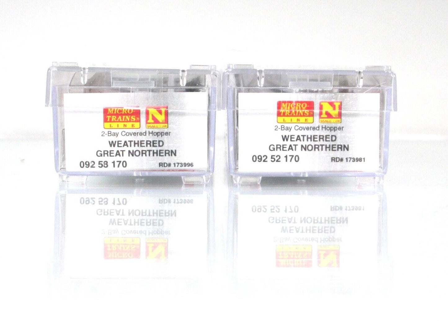 N Scale **GREAT NORTHERN** Weathered Hopper 2-Pack -- Micro Trains 09244170