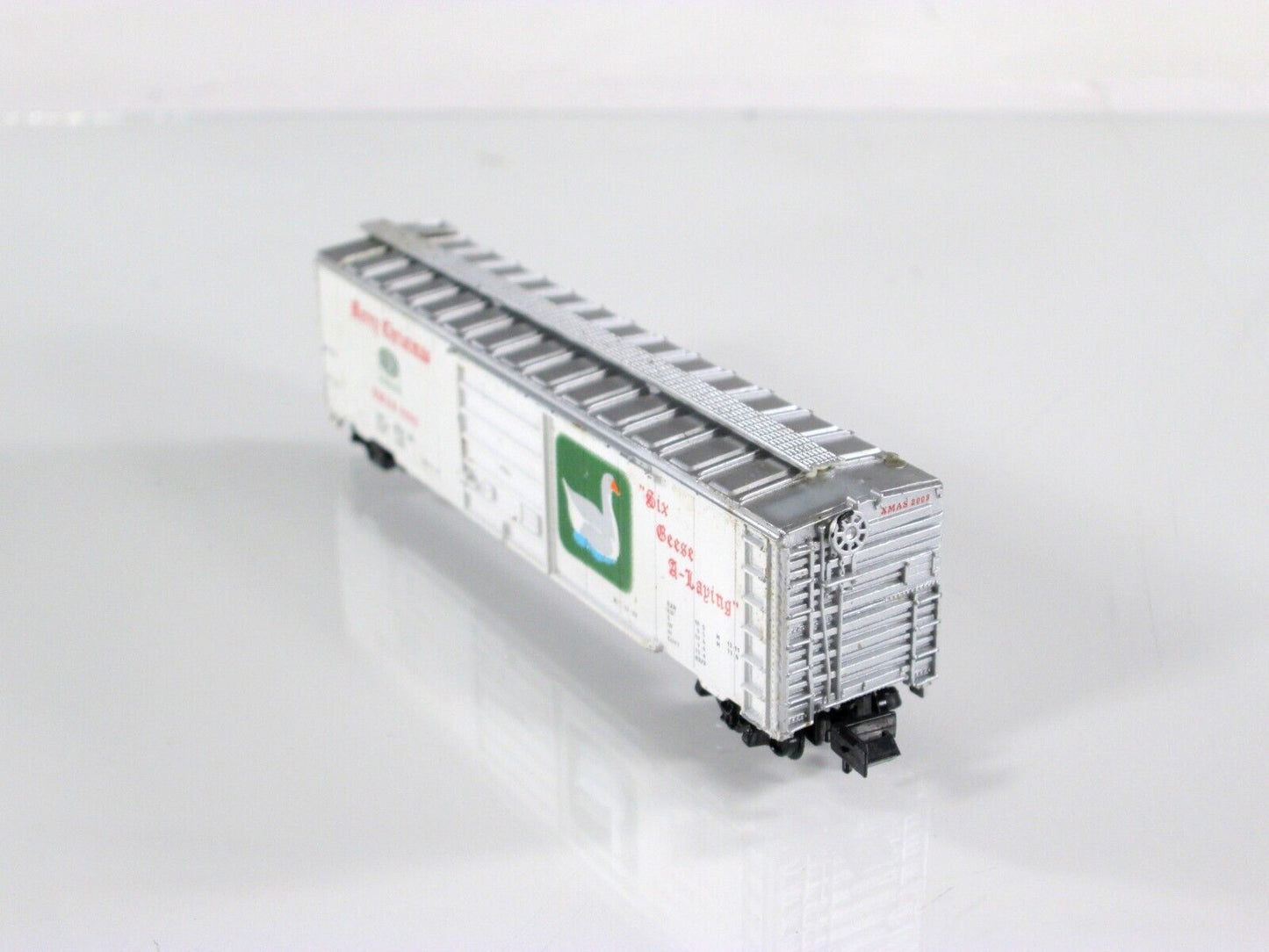 N Scale **SIX GEESE A LAYING** 12 Days of Christmas 50' Box Car,  Con-Cor 02003N