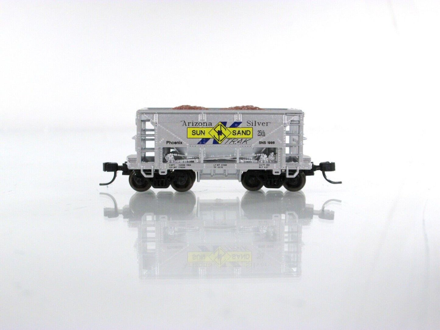 N Scale **ARIZONA SILVER** 70-Ton Mining Ore Car - Atlas / Sun-N-Sand 1998 *RARE