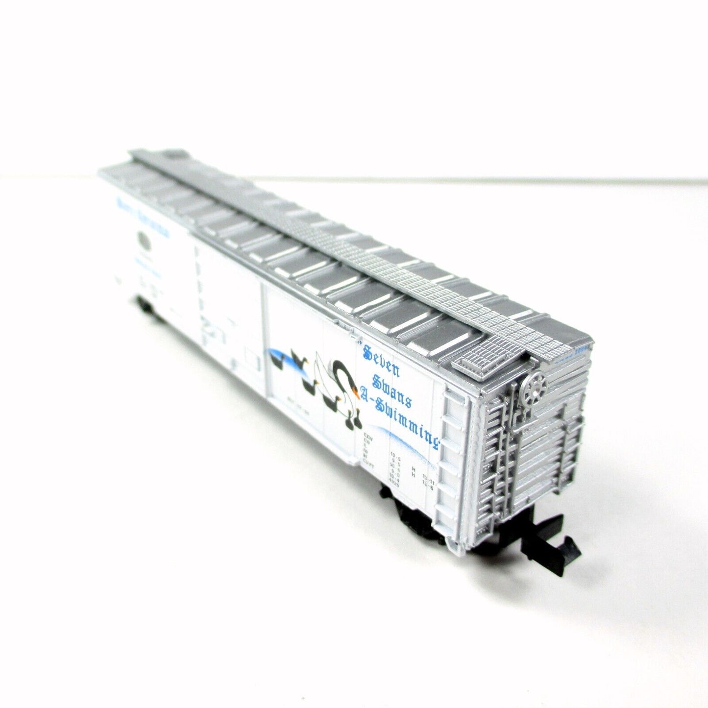 N Scale **SEVEN SWANS A SWIMMING** 12 Days of Christmas Box Car - Con-Cor 02004N