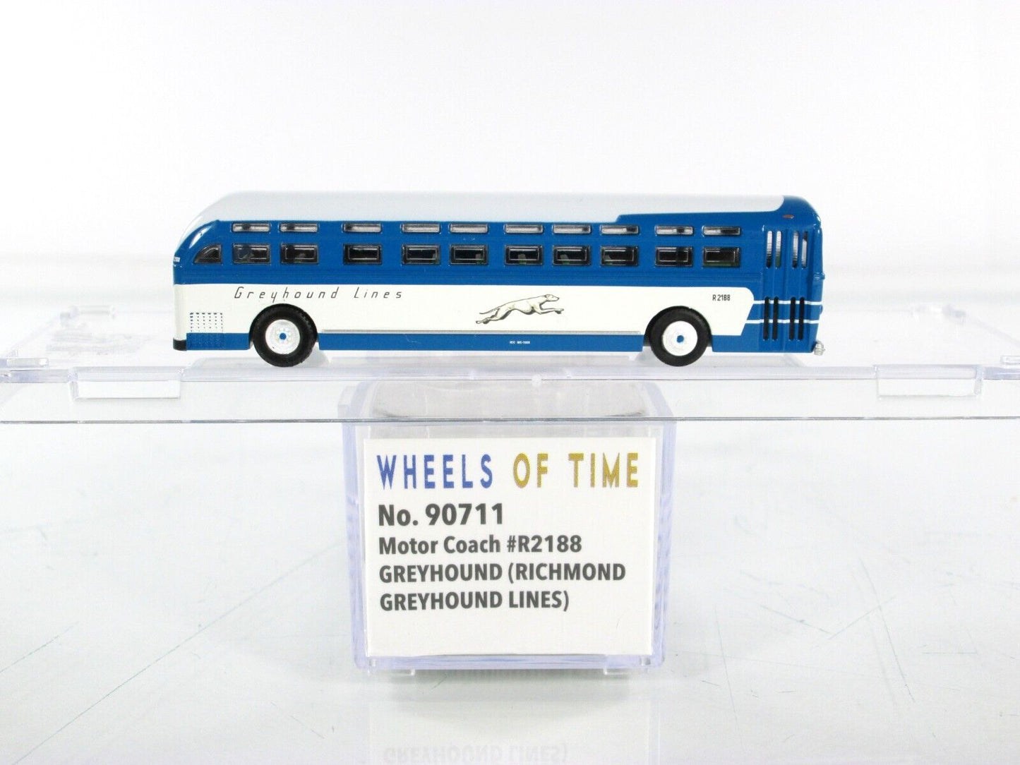 N Scale ***RICHMOND GREYHOUND LINES*** Motor Coach #R2188 - WHEELS of TIME 90711