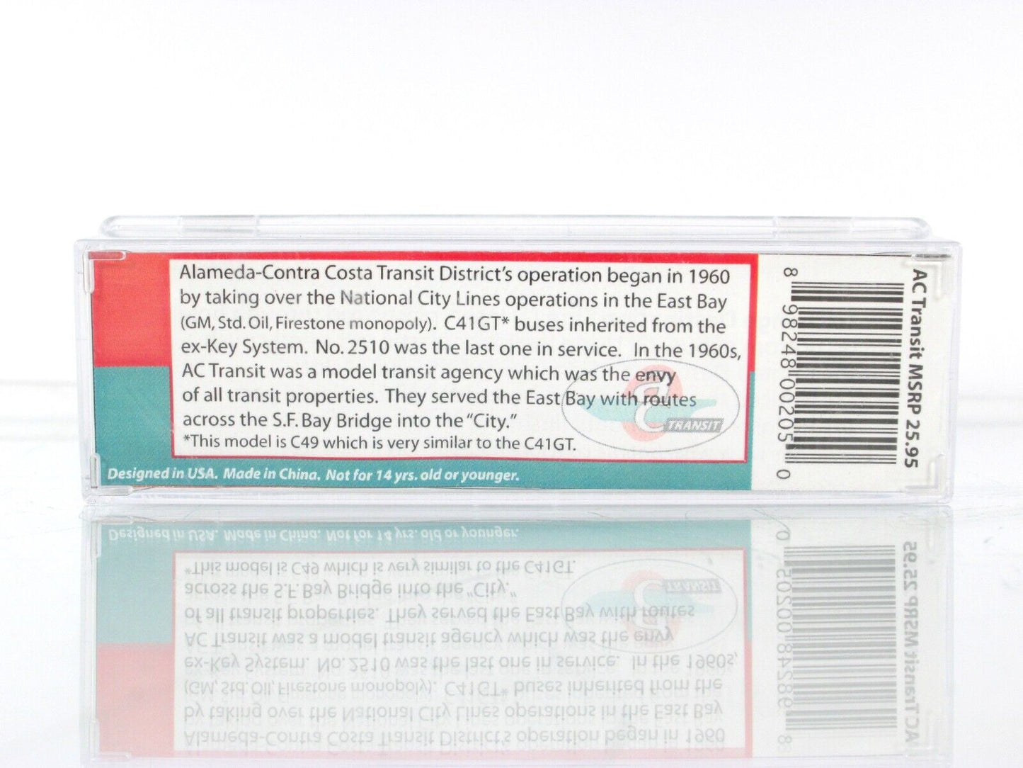 N Scale ***ALAMEDA CONTRA-COSTA TRANSIT*** Coach #2529 ---- WHEELS of TIME 90572