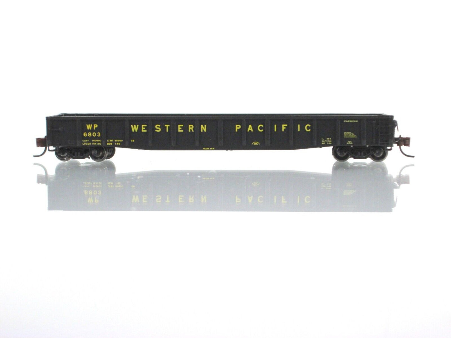 N Scale **WESTERN PACIFIC** ACF 70-Ton 52' Gondola 4-Car Set - BLMA Models *RARE