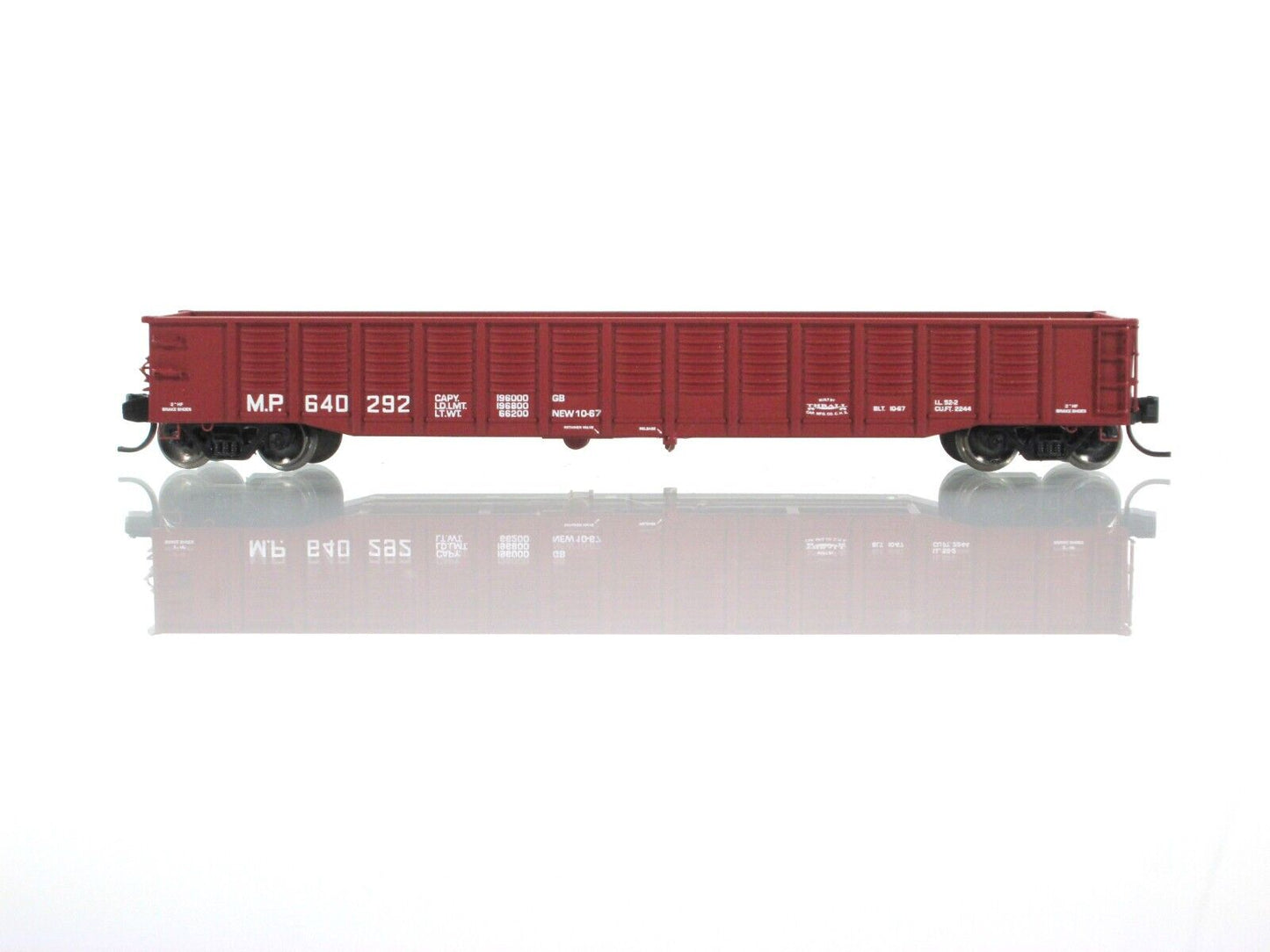 N Scale **MISSOURI PACIFIC** 52' Gondola 3-Car Set - TrainWorx FVM 25203 **RARE