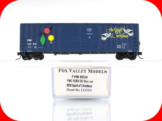 N Scale **The SPIRIT of CHRISTMAS** 2010,  50' Box Car - Fox Valley 8924 **RARE*