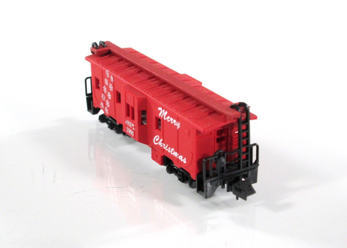 N Scale **MERRY CHRISTMAS** Bay Window Caboose 1991 - SQUEAK N Products **RARE**