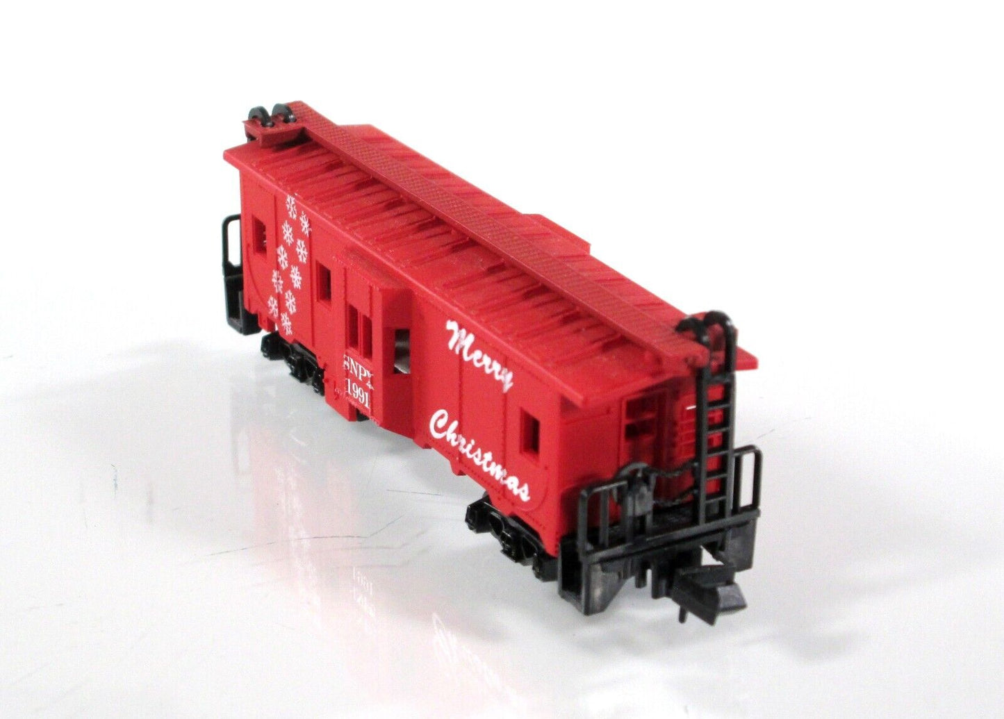 N Scale **MERRY CHRISTMAS** Bay Window Caboose 1991 - SQUEAK N Products **RARE**