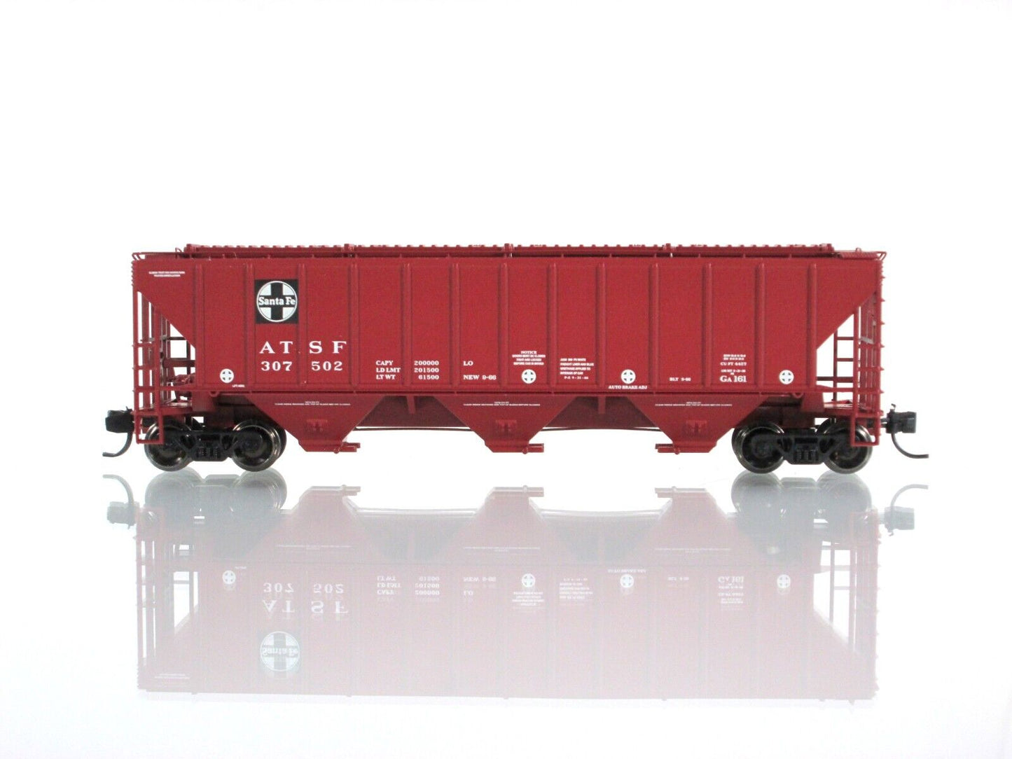 N Scale **SANTA FE** 3-Bay Covered Hopper 12-Car Set -TrainWorx FVM 24425 **RARE