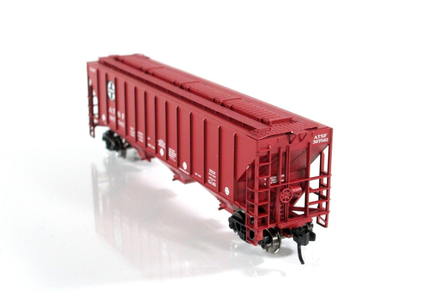 N Scale **SANTA FE** 3-Bay Covered Hopper 12-Car Set -TrainWorx FVM 24425 **RARE