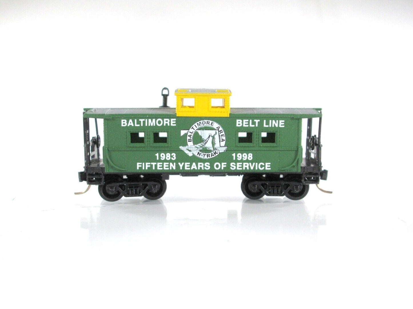 N Scale BALTIMORE BELT LINE Cupola Caboose -- Special Run, Micro Trains Couplers
