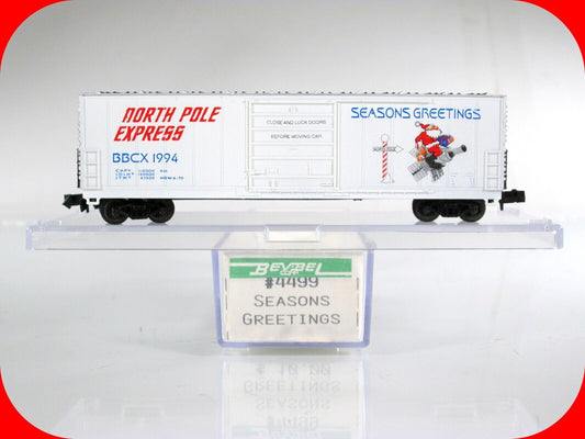 N Scale ***NORTH POLE EXPRESS*** SEASON'S GREETINGS Car 1994 - Bev-Bel ***RARE**