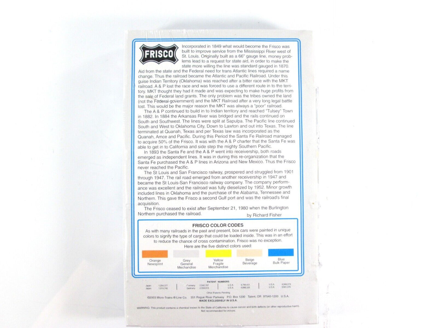 N Scale FRISCO Box Car 5-Pack Set - Micro Trains Special NSC 03-25 **RARE**