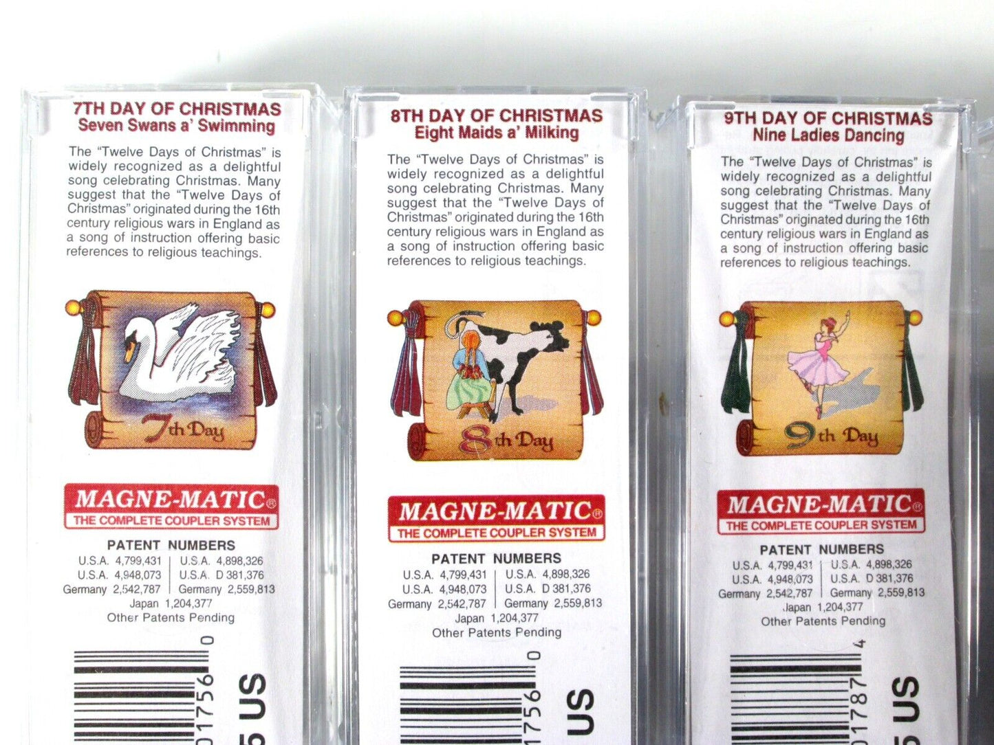 Z Scale ***12 Days Of Christmas*** 40' Box Car COMPLETE Set ------- Micro Trains