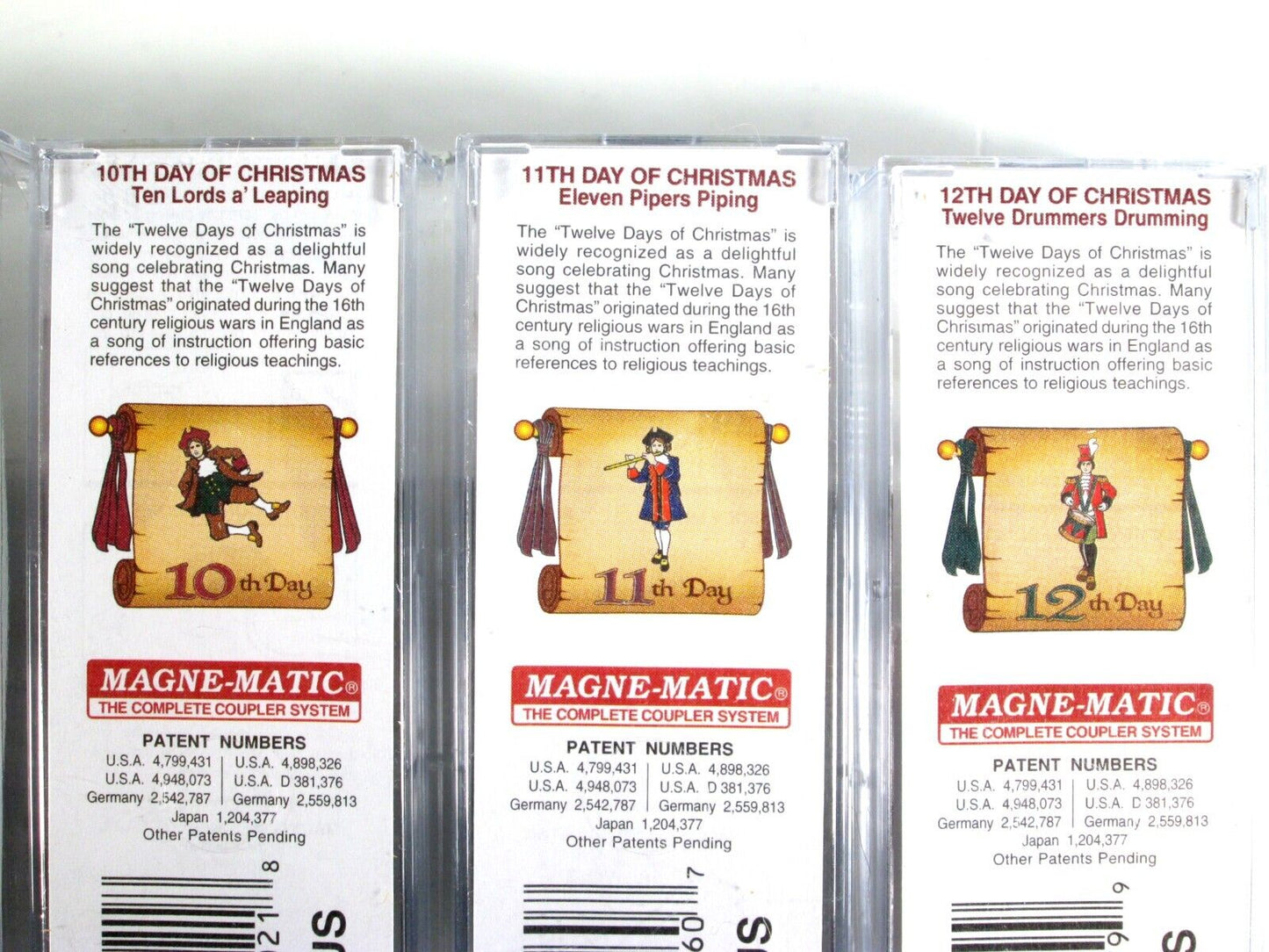 Z Scale ***12 Days Of Christmas*** 40' Box Car COMPLETE Set ------- Micro Trains