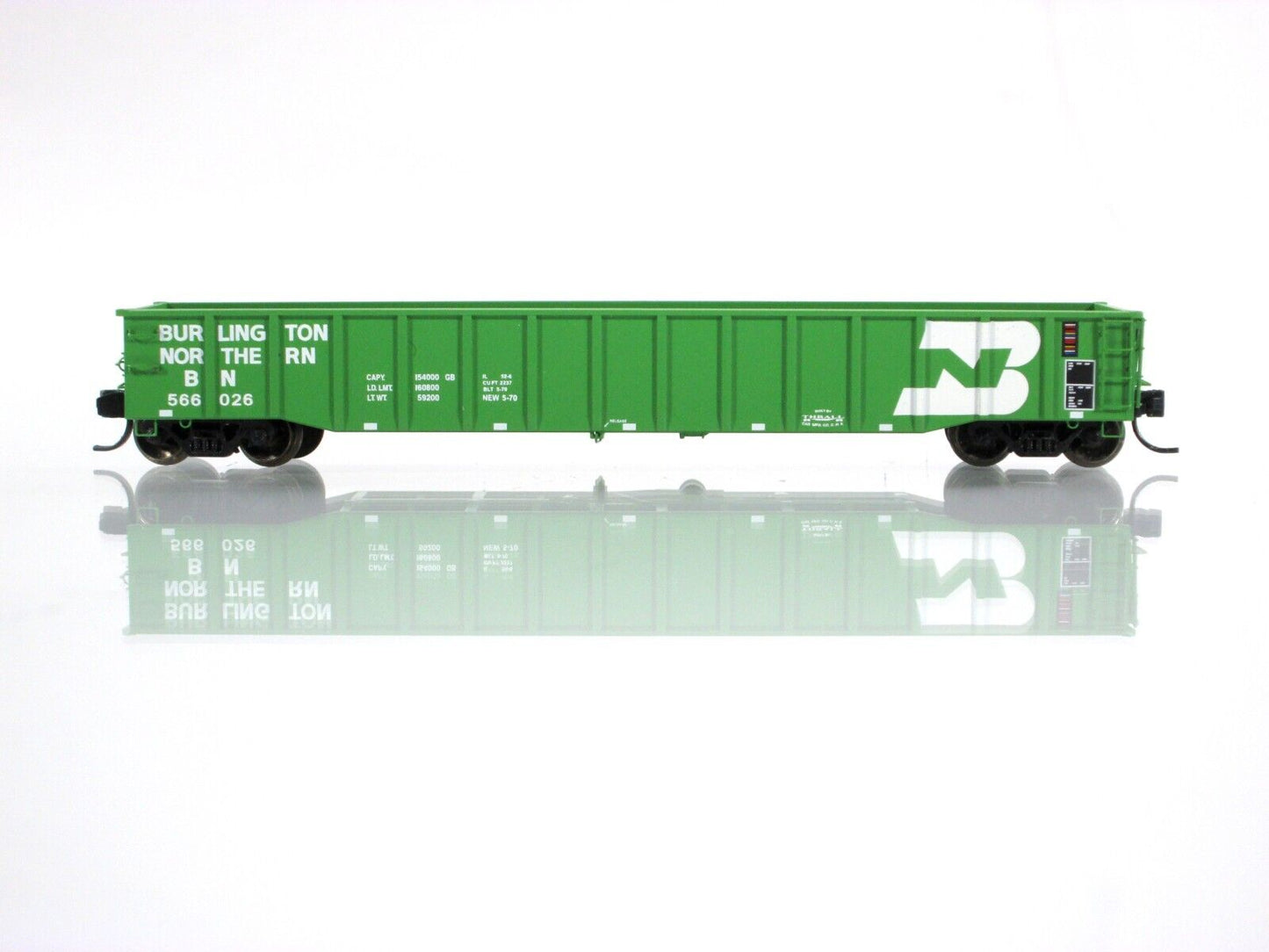 N Scale **BURLINGTON NORTHERN** 52' Gondola 4-Car Set -TrainWorx FVM 25211 *RARE