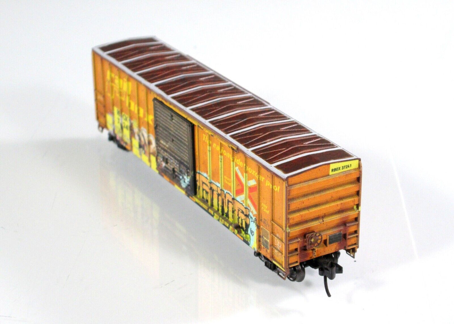 N Scale RAILBOX **Name Your Poison Day** GRAFFITI Box Car -Micro Trains 02545012