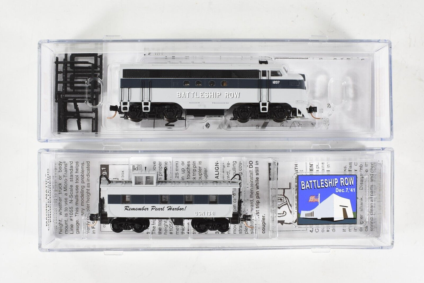 N Scale *PEARL HARBOR* FT A Locomotive & Caboose -Micro Trains 99321051 *DCC Rdy