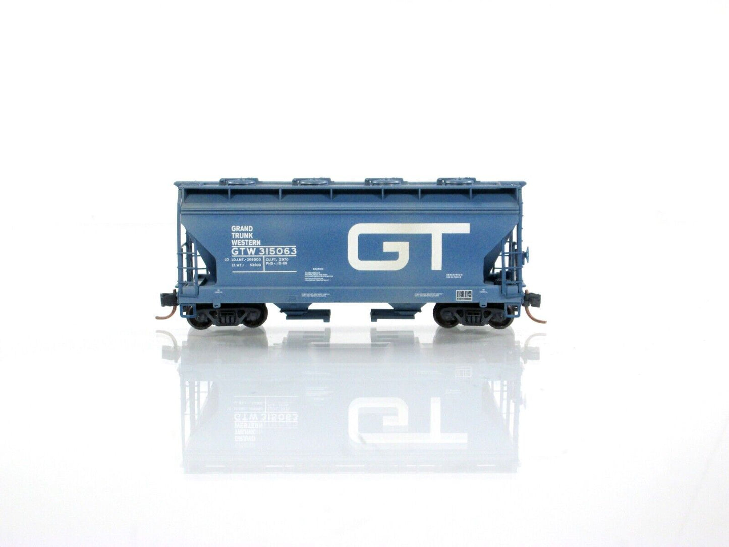 N Scale *GRAND TRUNK* Weathered & Graffiti Hopper #315063 -Micro Trains 09244010