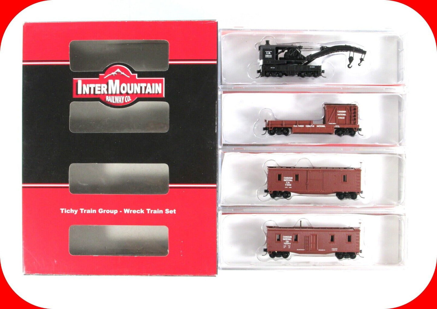 N Scale **CANADIAN NATIONAL** MOW Tichy Train Wreck Set -- Intermountain T650411