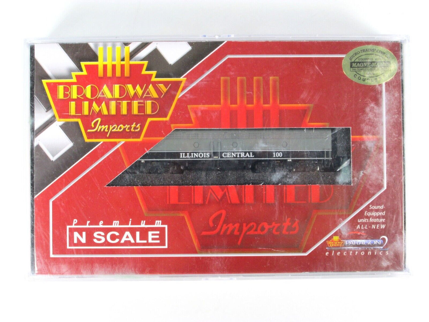 N Scale ***ILLINOIS CENTRAL*** EMD E8A #100 - Broadway 3247,  Paragon2 DCC Sound